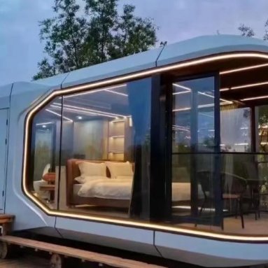 Customizable, Steel Frame, Aluminum Alloy Sheet, Accommodation Vacation, Space Capsule, Apple Capsule, Movable House