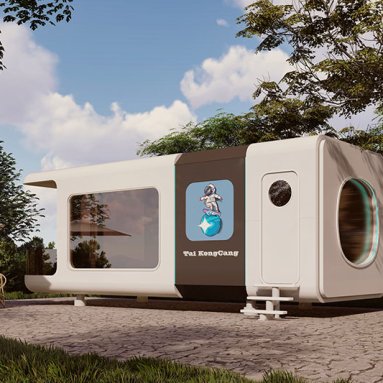 Houseboat Scalable Modular Container House Mobile Tiny House Modular Luxury Prefab Home Space Capsule House