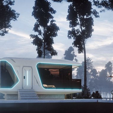 Modern design office pod prefabricated apple cabin 20ft 40ft container house