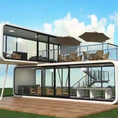 Outdoor Modern Popular Prefab Tiny House Mobile Working House Office Pod Container House