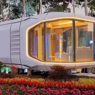 Z04 Houseboat Scalable Modular Container House Mobile Tiny House Modular Luxury Prefab Home Space Capsule House