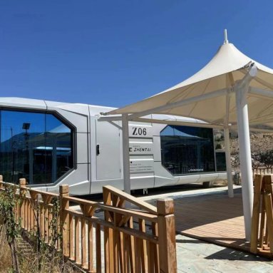 Space Capsule Camping Base in Qinghai